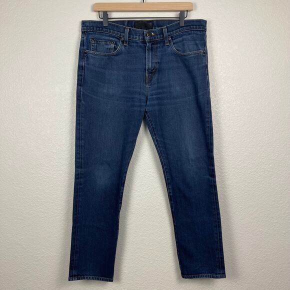 J Brand Mick Jeans Indigo 36 Straight Leg Denim Medium Wash Casual Capsule - Picture 2 of 16